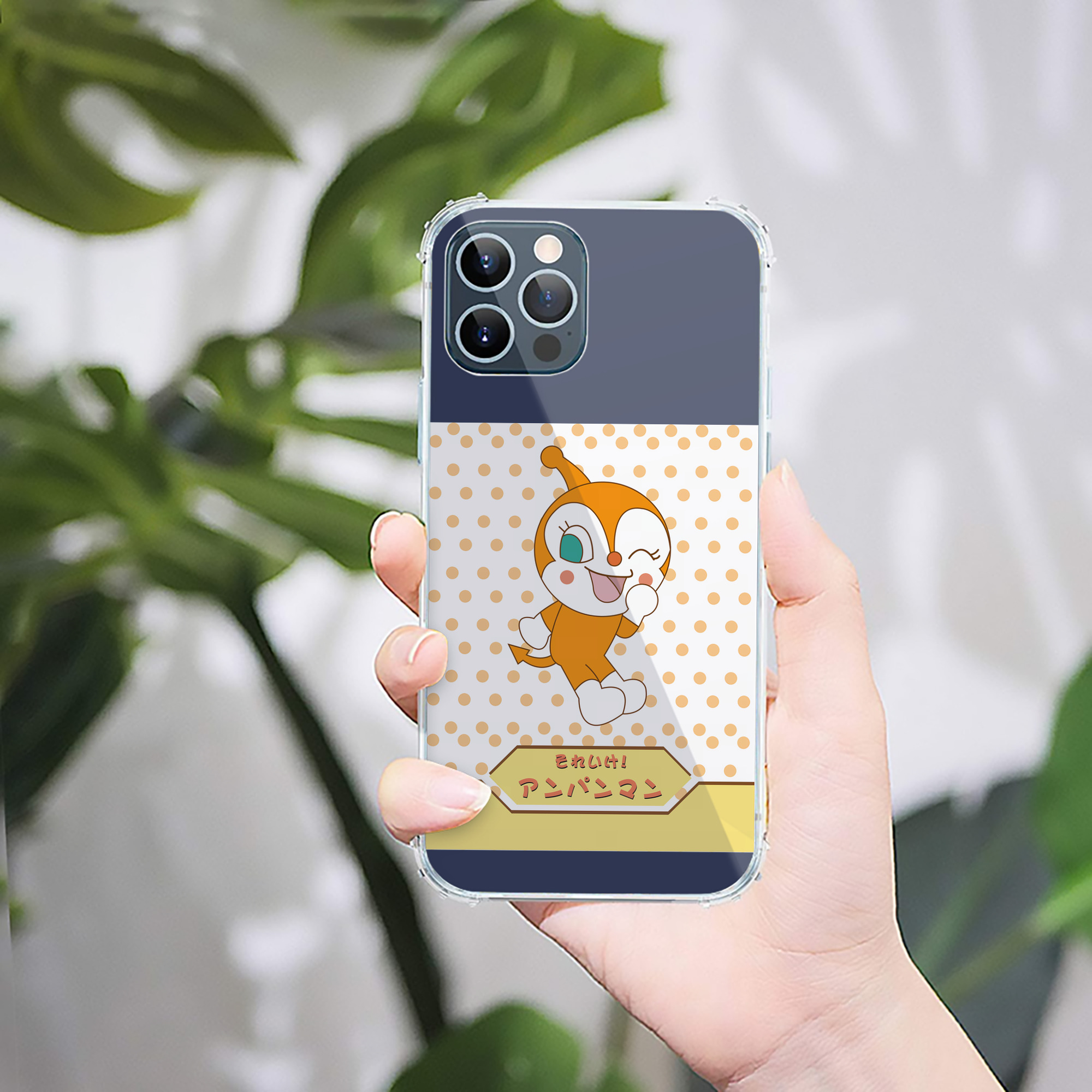 （画像用） アンパンマン Anpanman 【iPhone 12シリーズ対応】透明スマホケース（クリアソフトケース）